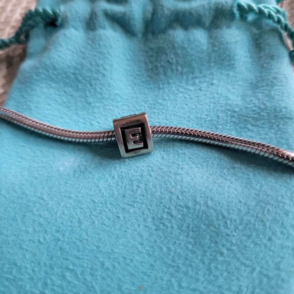 Pandora Initial E Silver Charm